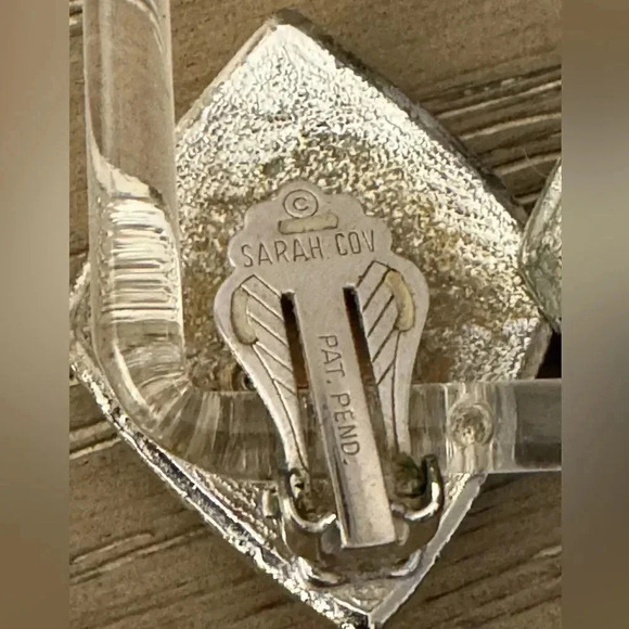 *Final Price* Sarah Coventry Silver Clip-On Earrings GUC Vintage - Picture 3 of 4